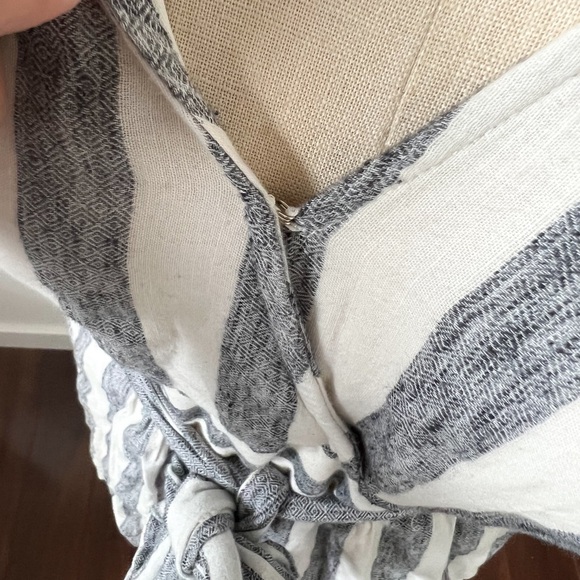 American Eagle | AE Striped One Piece Beach Romper - Picture 3 of 9